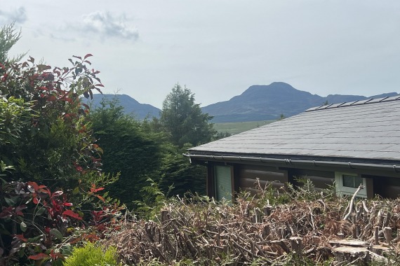 Mountain view from cabin