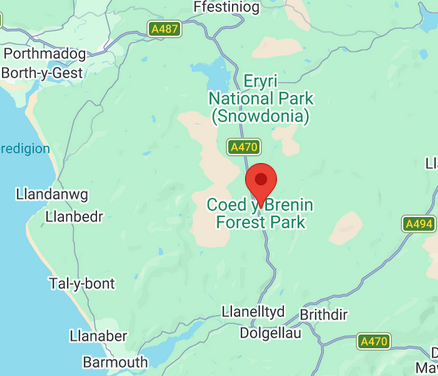 Trawsfynydd map